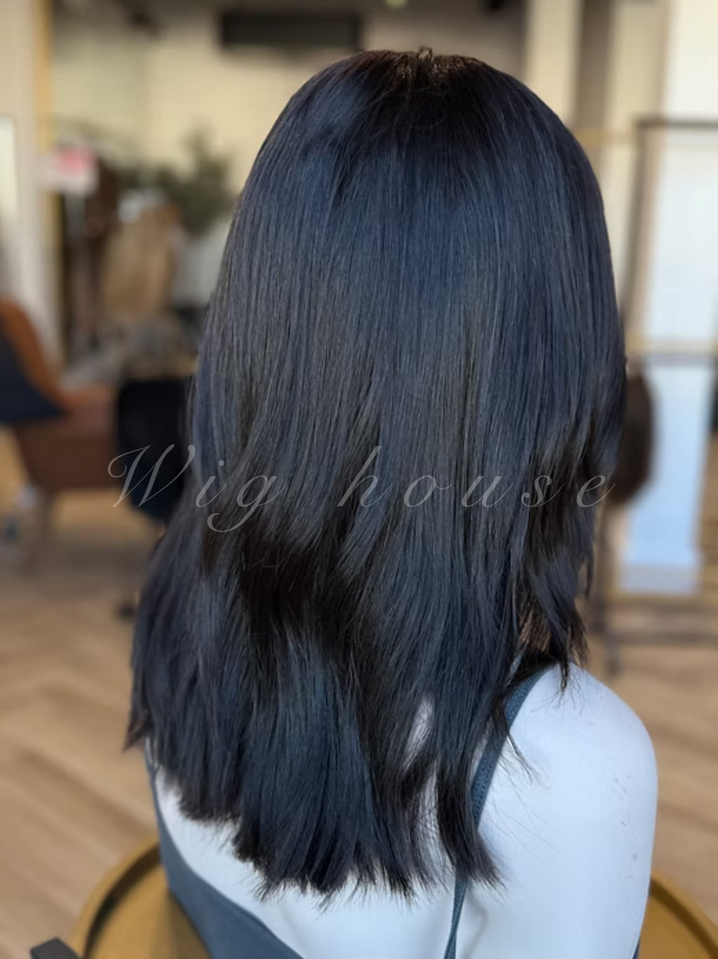 18 inches black wave wigباروكة ١٨ انش أسود ويفي