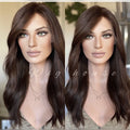 22 inches brown wig