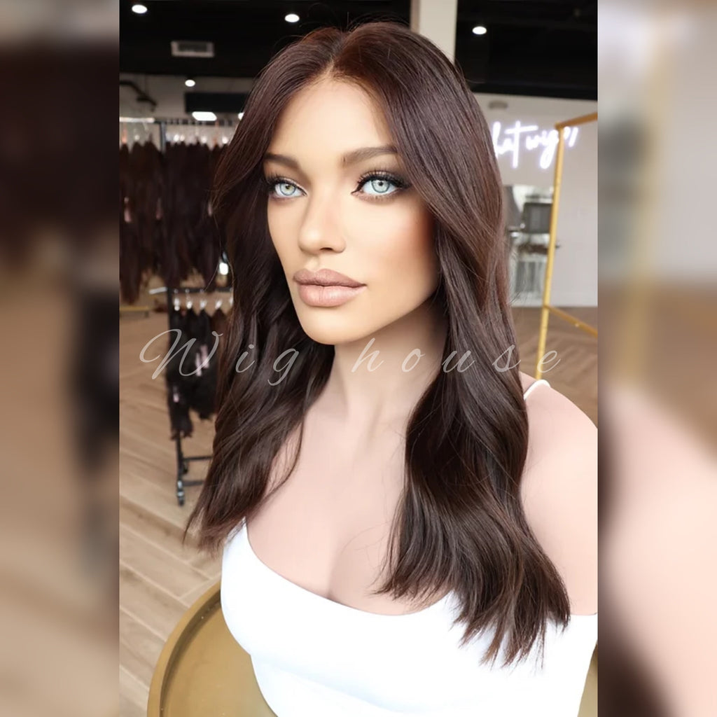 20 inches brown wig