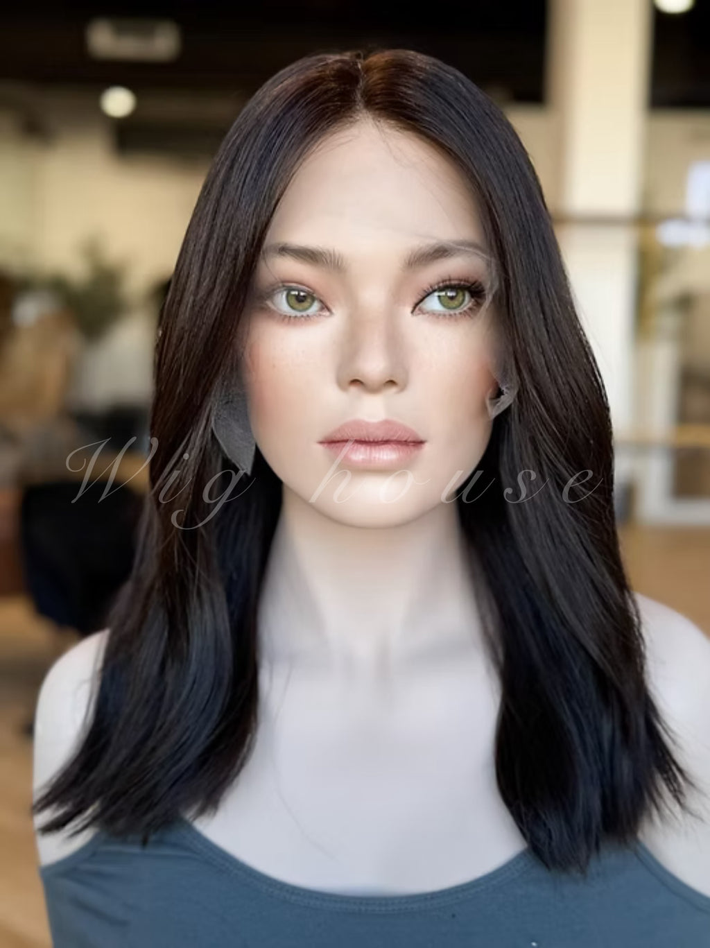 18 inches black wave wigباروكة ١٨ انش أسود ويفي